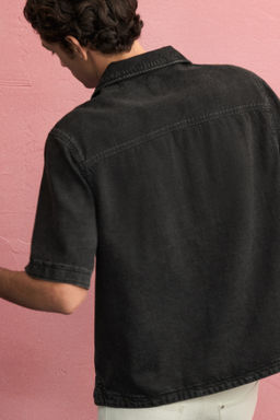 Camisa resort en denim Regular Fit - H&m фото 6