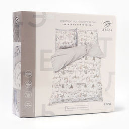 Постельное бельё Этель Winter countryside 2 сп 175х215 см, 200х220 см,70х70 см -2 шт,поплин 125 г/м2 фото 14