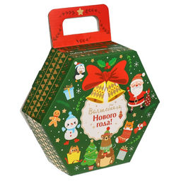 Подарочный набор развивающих тактильных мячиков «Новогодний подарок», 7 шт., Крошка Я