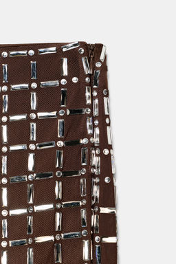 SHINY MINI SKIRT - Zara фото 6