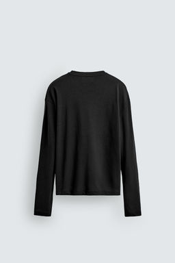 CAMISETA ALGOD?N - LINO  LIMITED EDITION / Negro - Zara фото 8