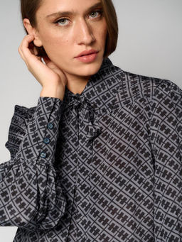 Блузка женская 12411-33082 black/grey - Eleganzza фото 4