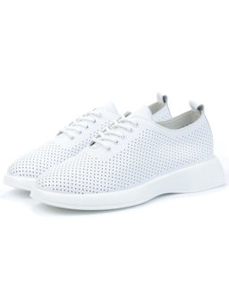 03-YD8-2D WHITE Полуботинки женские (натуральная кожа)