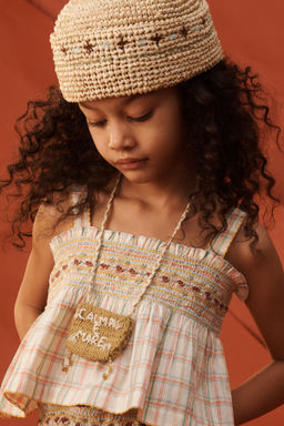 TOP CUADROS FLORES BORDADAS LIMITED EDITION / Multicolor - Zara фото 5