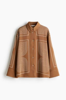 Camisa oversize de sarga