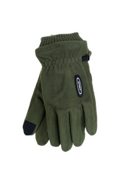 Утеплённые мужские перчатки цвет зеленый
