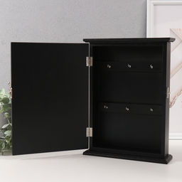 Ключница настенная Горы. Закат, дерево, 6 крючков, 6?22?30 см