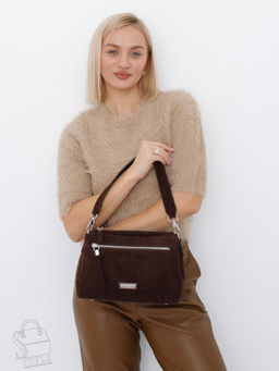 Сумка женская кожаная 1025CF coffee Polina&Eiterou