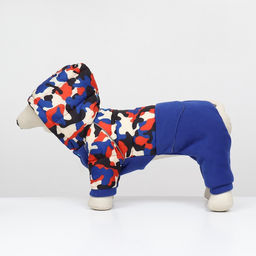 Комбинезон Go-Иди с утяжкой, размер 18 (ДС 40, ОГ 50, ОШ 38 см), синий/камуфляж - Simaland фото 4