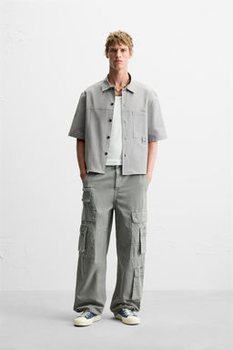 BOXY FIT OVERSHIRT WITH POCKET - Zara фото 17