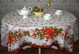 Столовый набор Новогодний:скатерть 150*180 см.+6 салф. рогожка - Лен поволжья фото 2