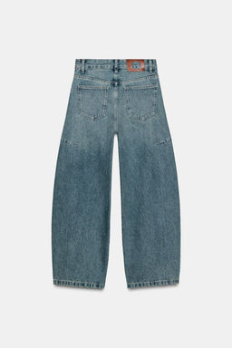 ZW COLLECTION ANKLE BALLOON MID-WAIST JEANS - Zara фото 6