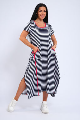 Платье оверсайз с карманами USHI