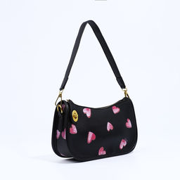 Сумка-багет на молнии, цвет чёрный - Simaland фото 3