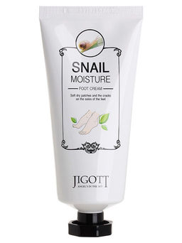 Jigott Snail Moisture Foot Cream,100ml - Крем для ног с муцином улитки