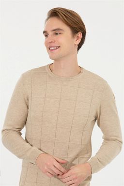 U. S. Polo Assn Мужской свитер из каменного меланжа - U.s. polo assn фото 2