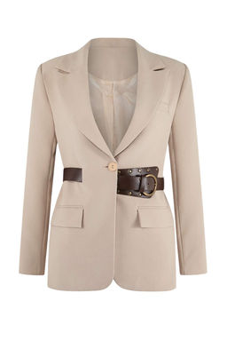 Tas Kendinden Kemerli Blazer Ceket TWOSS26BC00040