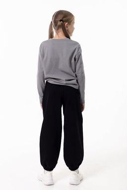 Брюки джоггеры из футера М225114а черный - Елена фото 4