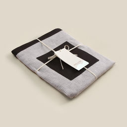 Сумка изо льна двухсторонняя SL HOME Linear bag, 67×35 см