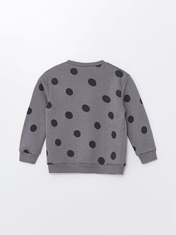 Bisiklet Yaka Uzun Kollu Puantiyeli K?z Bebek Sweatshirt - Waikiki фото 2