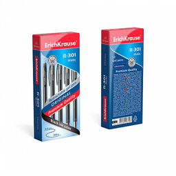 Цена за 12 шт. Ручка гелевая автоматическая ErichKrause R-301 Original Gel Matic 0.5, цвет чернил черный (в коробке по 12 шт.)  фото 9
