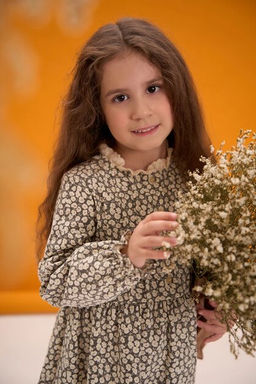 Платье из микро-вельвета дев. О66655 - Карамелли фото 4