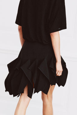 FALDA CORTA VOLANTES ZW COLLECTION / Negro - Zara фото 3