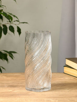 Ваза «Бриджит», 24.5×11 см, стекло, прозрачная