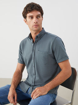 Regular Fit K?sa Kollu Erkek G?mlek