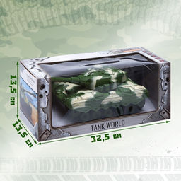 Танк радиоуправляемый Атака, световые и звуковые эффекты, работает от аккумулятора, цвет зелёный - Simaland фото 7