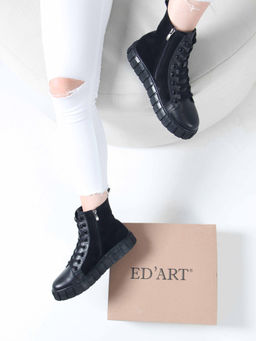 Ботинки EDART 214.1918bl. black.w/байка