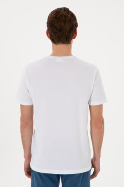 Erkek Bisiklet Yaka Beyaz Ti__rt Sepette S_rpriz _ndirim - U.s. polo assn фото 5