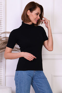 Водолазка женская, рибана с лайкрой (00837, черный) - Плиона фото 14