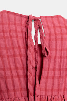 VESTIDO MIDI NIDO DE ABEJA / Rosa - Zara фото 8