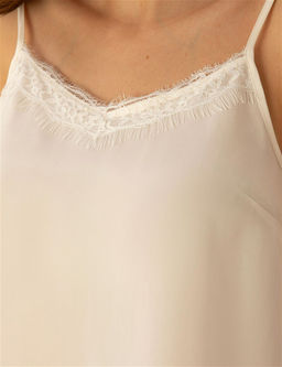 Ekru Cupro Regular Fit Bluz - Pierre cardin фото 7