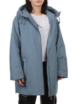 F-804 GRAY BLUE Куртка демисезонная женская (100 гр. холлофайбер) - Fashion фото 6