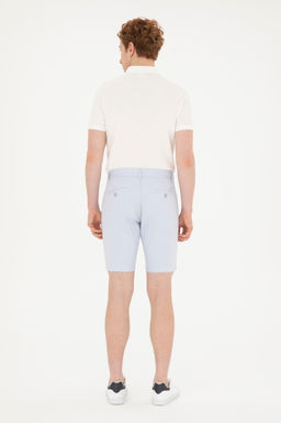 Мужские голубые тканые шорты - U.s. polo assn фото 4