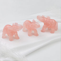 Статуэтка Слон из Розового кварца