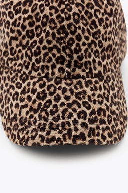 ANIMAL PRINT TWILL CAP - Zara фото 4