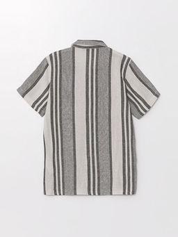 Desenli K?sa Kollu Erkek ?ocuk G?mlek