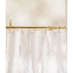 Штора для ванной «Ла Каса», с люверсами, 180×180 см, полиэстер, белая