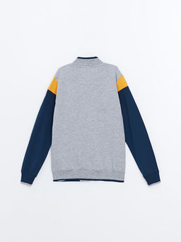 Bask?l? Uzun Kollu Erkek ?ocuk Kolej Ceket - Waikiki фото 3