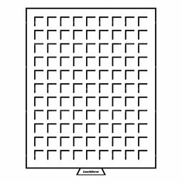 Кассета на 99 квадратных ячеек размером 19х19 мм MB LEUCHTTURM 333127