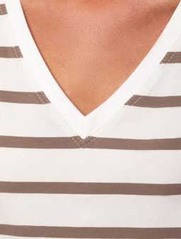 VILATTE / Футболка из премиального хлопка с эластаном  фото 3