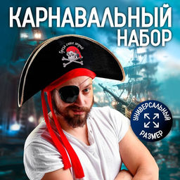 Шляпа пирата Гроза семи морей, р-р. 56-58