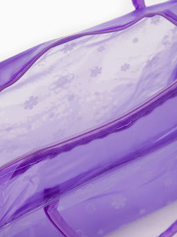 Цена за 2 шт. Косметичка - сумка на молнии для бассейна, с ручками, с принтом, фиолетовая - Simaland фото 3