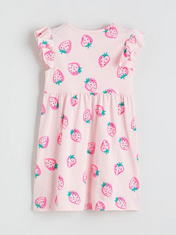 ?i?ek Desenli K?z ?ocuk Elbise