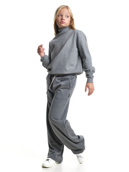 Брюки для девочки палаццо 22-8027 кофе - Mini maxi фото 26