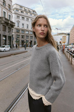 COMBINED KNIT SWEATER - Zara фото 5