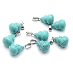 Кулон пирамидка 13*18мм из бирюзы искусственной